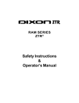 Dixon RAM 52ZT Operator`s manual