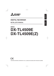Mitsubishi DX-TL4509E(Z) Instruction manual