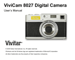 Vivitar VIVICAM 8027 User`s manual