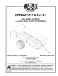 Millcreek TURF TIGER 3200 Operator`s manual