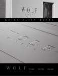 Wolf DCX-1000I Setup guide