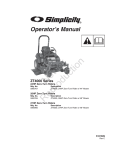 Simplicity ZT4000 Operator`s manual