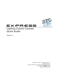 Electronic Theatre Controls Express 48/96 User manual