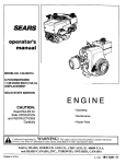 Craftsman 143.006716 Operator`s manual