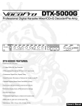 VocoPro DTX-5000G Owner`s manual