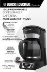 COFFEEMAKER CAFETERA - Applica Use and Care Manuals