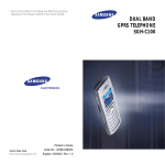 Samsung C100 User`s manual