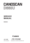 Canon CANOSCAN D660U Service manual