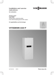 Viessmann Vitodens 222-F Operating instructions