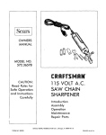 Craftsman 115 Operating instructions