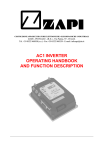 Zapi COMBI AC1 Specifications