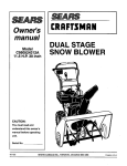 Craftsman C950524312A Owner`s manual