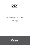 Widex TV-Dex User manual