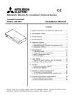 Mitsubishi Electric Central Controller GB-50A Installation manual