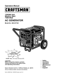 Craftsman 580.327182 Operators Operating instructions