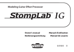 Vox StompLab IG Specifications