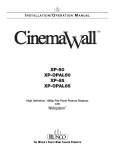 Runco CINEMAWALL XP-OPAL65 Specifications