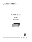 moon 320 S Owner`s manual