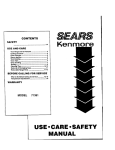 Sears 71381 Installation guide