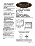 Vermont Castings 2998 Operating instructions