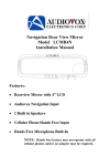 Audiovox LCMR4N Installation manual