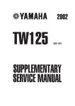 Yamaha TW125 (5RS1) Service manual