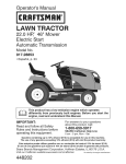 Craftsman 917.28853 Operator`s manual