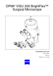 Zeiss VISU 200 Technical data