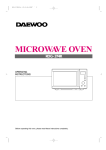 Daewoo KOG-374R0S Operating instructions