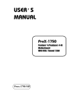 protech PROX-1750 User`s manual