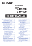 Sharp TL-M5200 Specifications