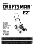 Craftsman 917.376210 Owner`s manual