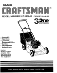 Craftsman 917.383641 Owner`s manual