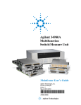 Agilent Technologies Switch/Measure User`s guide