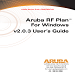 Aruba Networks AirOS v2.3 User`s guide