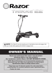 Razor Trikke E2 Owner`s manual