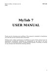 myPhone MyTab 7 User manual