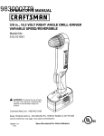 Craftsman 315.101541 Operator`s manual