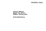 Vauxhall KTA-2744/4-VX-en Owner`s manual