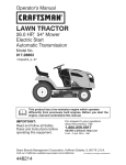 Craftsman 917.28863 Operator`s manual