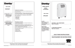 Danby DPAC6507 Owner`s manual