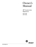Monogram ZET1058 Owner`s manual