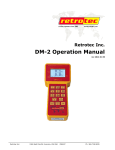 Retrotec DM2A Gauge Manual