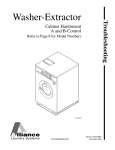 Alliance Laundry Systems Cabinet Hardmount SC80SN Service manual