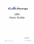 Cal Amp LMU-4200 Installation guide