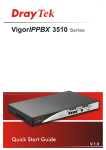 Draytek VigorIPPBX 3510 Series Installation guide