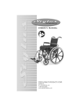 Pride Mobility STYLUS Owner`s manual