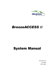Alvarion BreezeACCESS 900 Instruction manual