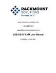 Rackmount CV-S801 User manual