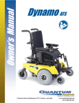 Pride Mobility Quantum Dynamo ATS Owner`s manual